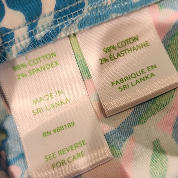 ❤️ NWOT! LILLY PULITZER OCEAN VIEW SHORTS IN COTTON POPLIN - AQUA LA VISTA - Picture 6 of 7